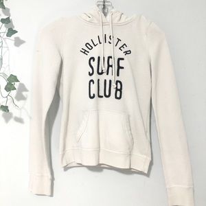 Hollister white surf club hoodie